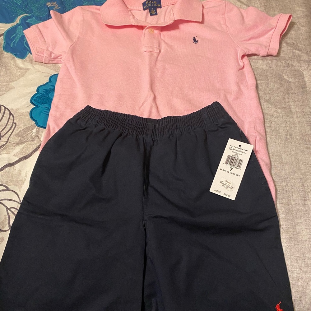 Boys size 7 Ralph Lauren set